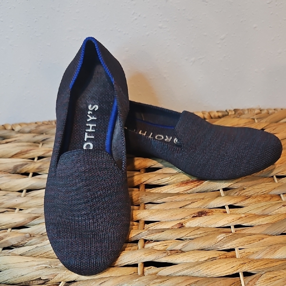 Rothy's Womens Knit Slip-On Recycled Washable Flat Shoes Loafers Sz. 6 W
